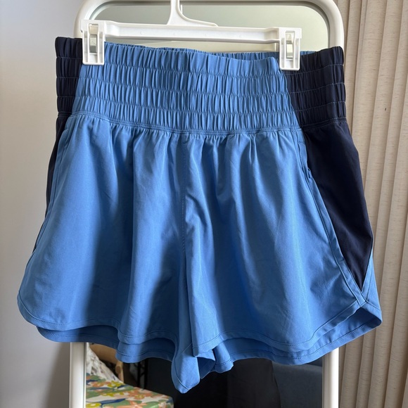 YPB by Abercrombie & Fitch Two-Tone Blue Athletic Shorts - Picture 2 of 8